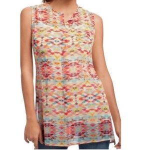 CABi print tank blouse, size 30, CB129